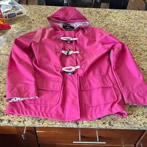 Girls pink raincoat